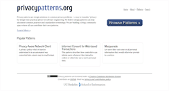 Desktop Screenshot of privacypatterns.org