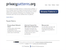 Tablet Screenshot of privacypatterns.org